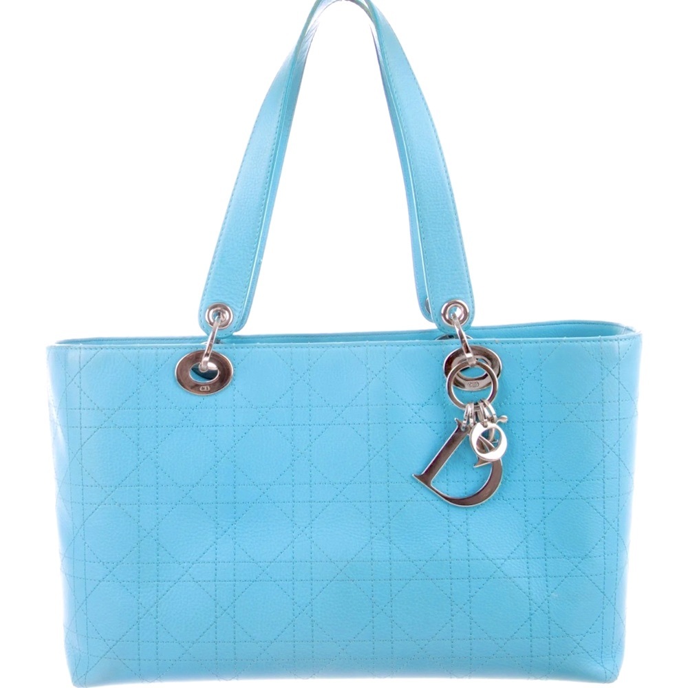 Dior vintage Lady Cannage quilted tote handbag